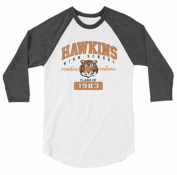 Hawkins High School 1983 3/4 Length Shirt - Stranger Things Collection