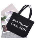 Custom Tote Bag! (16x15” High-Quality, with Zipper) -  Bring Your Personalized Design Idea to Life! Text, Photographs and/or Digital Art
